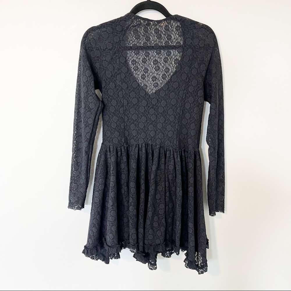 Intimately free people look both ways lace sheer mini dress large - Picture 3 of 9